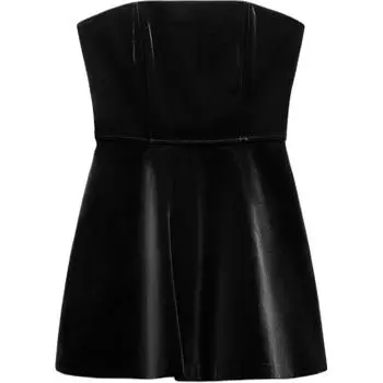 ZARA Платье без рукавов женское черное