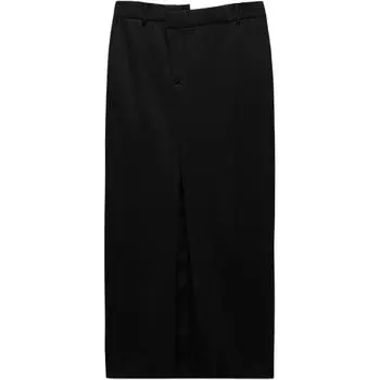 ZARA Повседневная длинная юбка женская черная