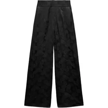 ZARA Повседневные брюки серии ZW женские, черные