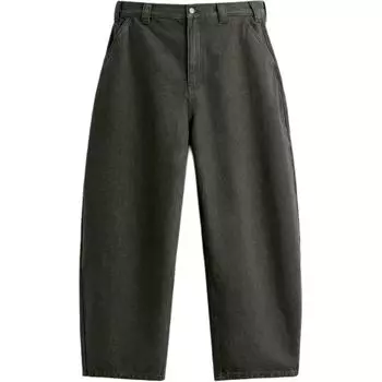 ZARA Повседневные брюки унисекс от Harry Lambert Co-brand, темно-коричневые