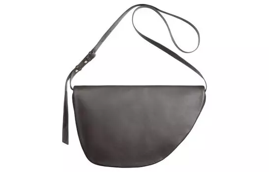 ZARA Сумка через плечо из коровьей кожи, обычная мужская, коричневого цвета