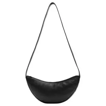 ZARA Сумка через плечо из овчины, обычная мужская, черная
