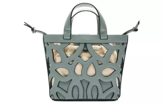 ZARA Сумка-шоппер из искусственной кожи, сумка-тоут, сумка через плечо, мини-сумка женская, синяя