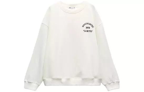 ZARA Свитшот женские белые