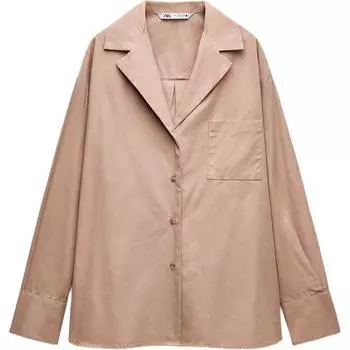 ZARA Женская рубашка серии ZW розового цвета