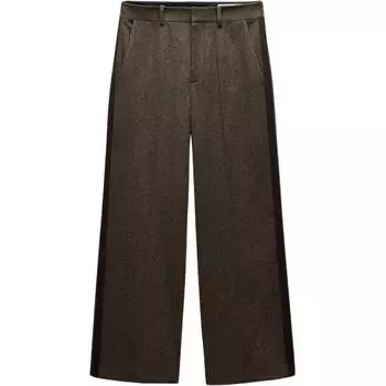 ZARA Женские повседневные брюки серии ZW коричневого цвета