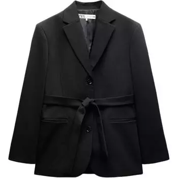 ZARA Женский деловой костюм серии ZW, черный