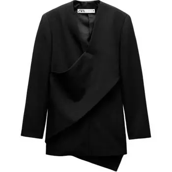 ZARA Женский деловой костюм серии ZW, черный