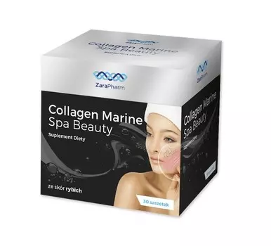 ZaraPharm, Collagen Marine Beauty Spa, Рыбий коллаген Collactive, 30 пакетиков Биологически активная добавка Qpharma