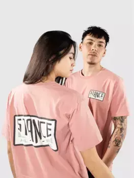 Зарезервированная футболка Stance, розовый