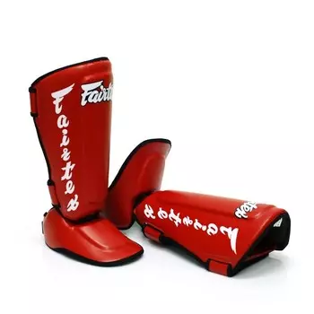 Защита голени Fairtex Detachable In-Step (A.K.A. "Twister"), размер XL, красный