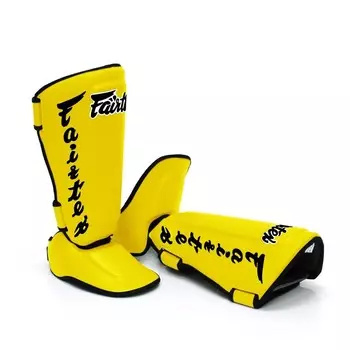 Защита голени Fairtex Detachable In-Step (A.K.A. "Twister"), размер XL, желтый