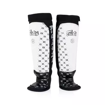 Защита голени Fairtex Neoprene, размер M, белый/черный