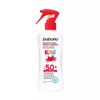 Защита от детей для атопичной и чувствительной кожи Spray Protector Kids Spf 50+ Babaria, 200 ml