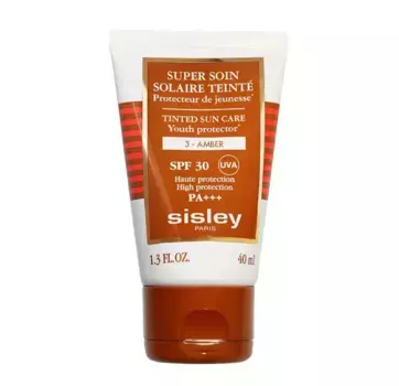 Защита от солнца с цветом Super Soin Solaire Teint Tinted Sun Care Porcelain Spf 30 Sisley, цвет amber