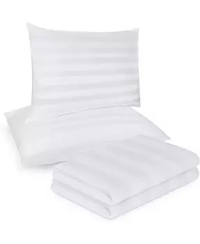 Защитная наволочка с дамасской молнией — набор из 2 наволочек Continental Bedding, белый