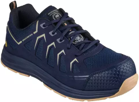 Защитная обувь Skechers "MALAD II", S1 P ESD, легкая и спортивная, устойчивая к проколам, удобная, дышащая, синий