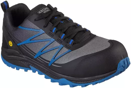 Защитная обувь Skechers "PUXAL", S1 P ESD, особенно легкая, устойчивая к проколам, удобная и дышащая, синий