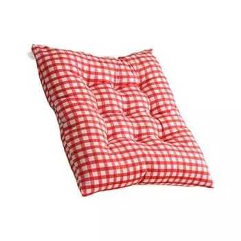 Защитная подушка сиденья, моющаяся квадратная форма, сетчатый дизайн, подушка для стула, украшение для дома-J, размеры: 40x40 см Stuttg, мультиколор