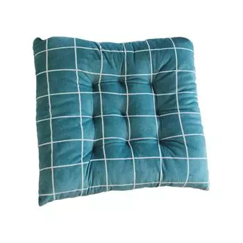 Защитная подушка сиденья, моющаяся квадратная форма, сетчатый дизайн, подушка для стула, украшение для дома-R, размеры: 40x40 см Stuttg, мультиколор