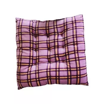 Защитная подушка сиденья, моющаяся квадратная форма, сетчатый дизайн, подушка для стула, украшение для дома-U, размеры: 40x40 см Stuttg, мультиколор