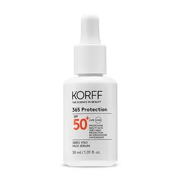 Защитная сыворотка для лица с SPF50+ 365 protection face serum spf50+ Korff, 30 мл