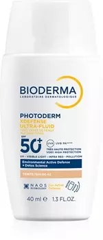 Защитная тонизирующая жидкость для лица spf 50+ Bioderma Photoderm XDefense Tinted, 02 Light 40 ml