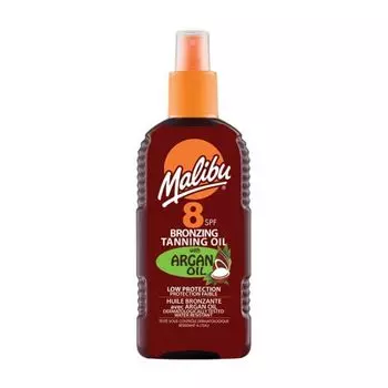 Защитное масло для загара Spf8 Malibu, 200 мл