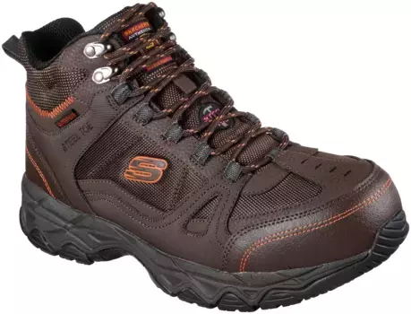 Защитные ботинки Skechers "LEDOM", SB WR FO SRC, водонепроницаемые, со стелькой из пены с эффектом памяти с воздушным охлаждением, коричневый