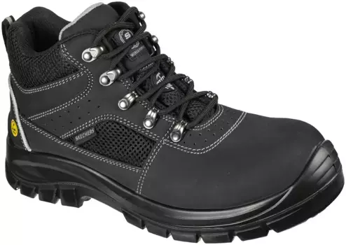 Защитные ботинки Skechers "TROPHUS - LETIC", S1 P ESD, устойчивые к проколам, удобные и электрорассеивающие, черный