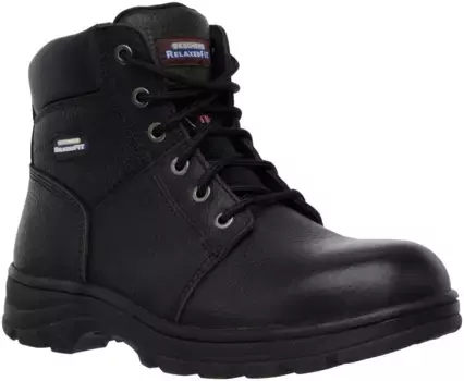 Защитные ботинки Skechers "WORKSHIRE", SB FO SRA, классические кожаные ботинки со стелькой из пены с эффектом памяти, черный