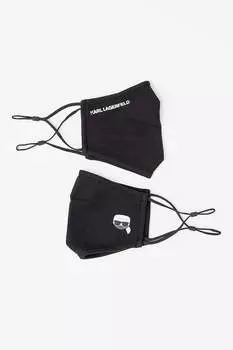 Защитные маски для лица Protect Ikonik, 2 шт Karl Lagerfeld, черный