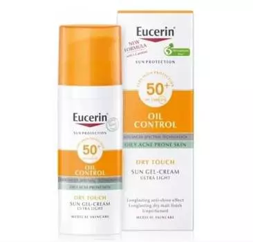 Защитный гель-крем Spf50+, 50 мл Eucerin, Sun Oil Control Dry Touch