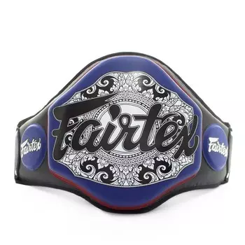 Защитный пояс Fairtex Microfiber, черный/синий