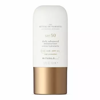Защитный солнцезащитный крем для лица с SPF50 the ritual of namaste spf50 daily advanced moisturiser Rituals, 50 мл