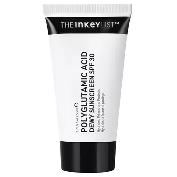 Защитный солнцезащитный крем для лица SPF30 polyglutamic acid dewy sunscreen spf 30 The Inkey List, 50 мл