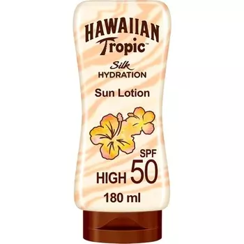 Защитный солнцезащитный лосьон Silk Hydration Spf50 Very High, 180 мл, Hawaiian Tropic