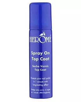 Защитный спрей для ногтей, защищает от повреждений, 75 мл Herome Spray On Top Coat