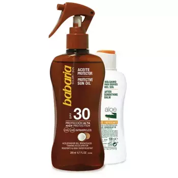 Защитный спрей Spf 30+После загара Pack Solar Babaria, 300 ml
