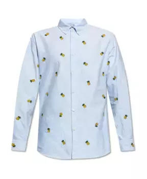 Заштопанная рубашка Dsquared2, синий