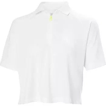 Застегивающаяся на молнию укороченная поло Helly Hansen, белый