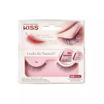 Застенчивые накладные ресницы Kiss So Natural, 1 пара