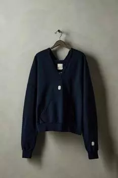 Застиранная толстовка x sr_a ZARA, темно-синий