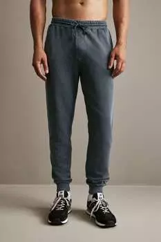 Застиранные спортивные брюки Next, серый