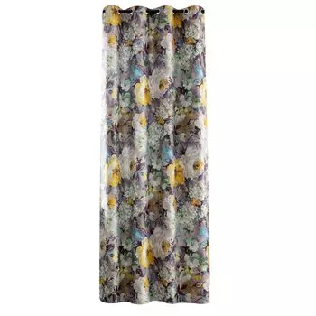 Затемняющая тепловая дверная занавеска Водонепроницаемая ветрозащитная занавеска Самоклеящаяся занавеска для защиты от холода Перегородка для комнаты Шторы с люверсами, бежевый, 100x210см Stuttg, желтый