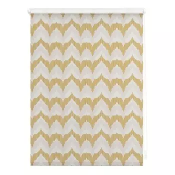 Затемняющие рулонные шторы Lichtblick Boho Zig Zag, 80x150x6 см, желтый