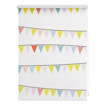 Затемняющие рулонные шторы Lichtblick Wimpelkette, 120x150x6 см, красочный