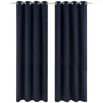 Затемняющие шторы Blumtal, 132x160 см, темно-синий