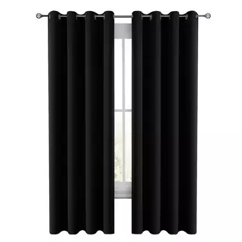 Затемняющие шторы для гостиной Lux Decor, черный