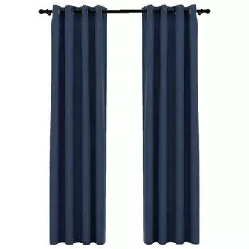 Затемняющие шторы vidaXL, 140x1 см, синий